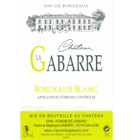 �tiquette de Ch�teau la Gabarre - Blanc 