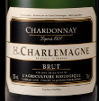 �tiquette de J&L Charlemagne - Chardonnay Brut Bio