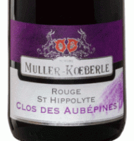 �tiquette de Muller Koeberl� - Rouge de St Hippolyte - Clos des Aub�pines - Vieilles vignes