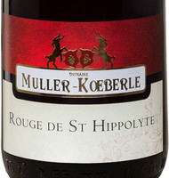�tiquette de Muller Koeberl� - Rouge de St Hippolyte - Burgreben