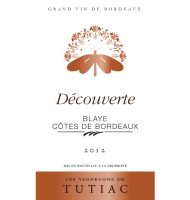 �tiquette de Les Vignerons de Tutiac - D�couverte - Blanc