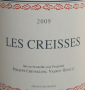 �tiquette de Domaine des Creisses - Les Creisses 