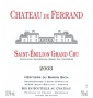�tiquette de Ch�teau de Ferrand 
